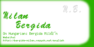 milan bergida business card